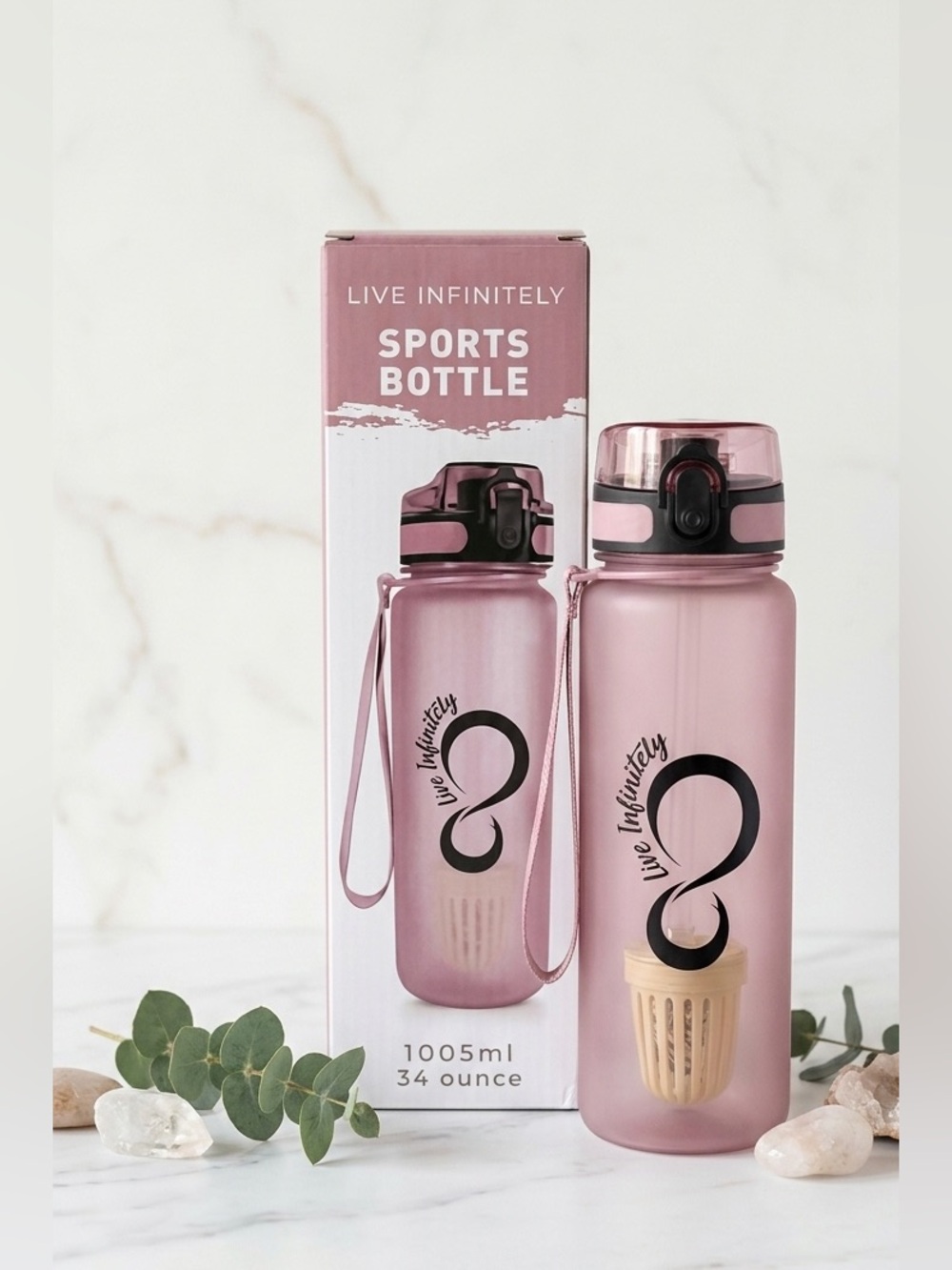 Pink Sports Bottle